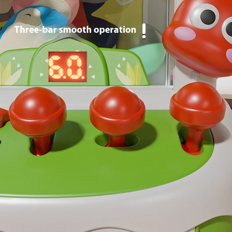 New Dinosaur Home Crane Doll Machines Toys Dual Power Supply Mode with Sound and Light Timer Random Doll Claw Machine Toys Gift 4