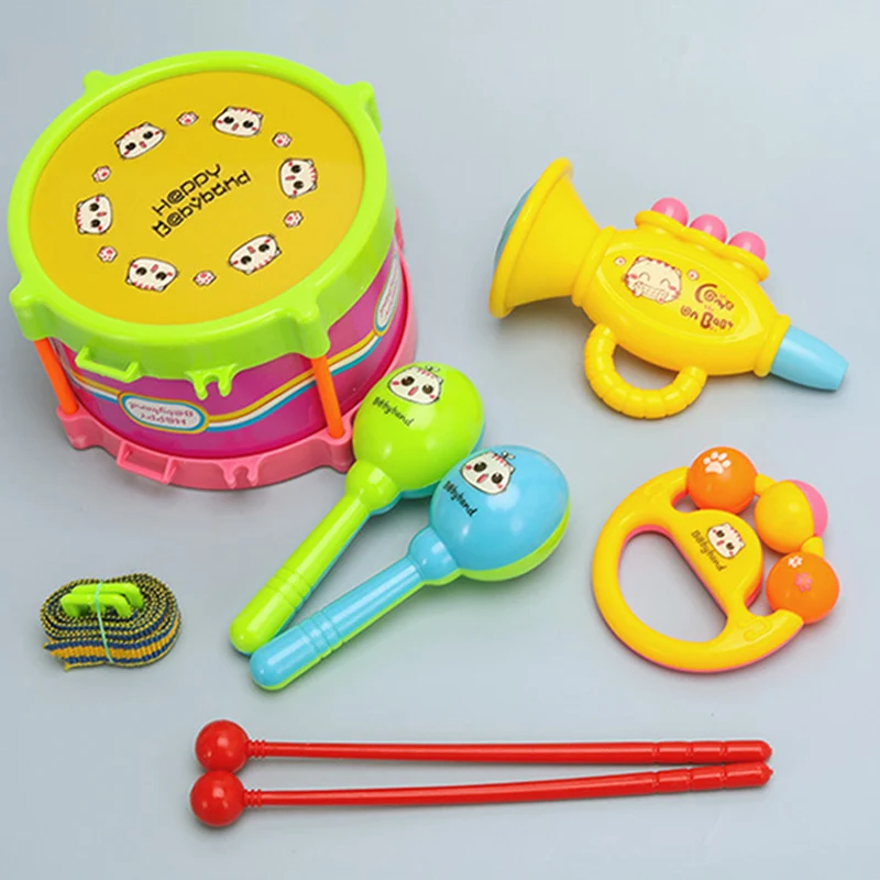 Children Hand Drumming Plastic Early Education Puzzle Musical Instrument Toys Parent-child Interaction Sound Cognition TMZ 4