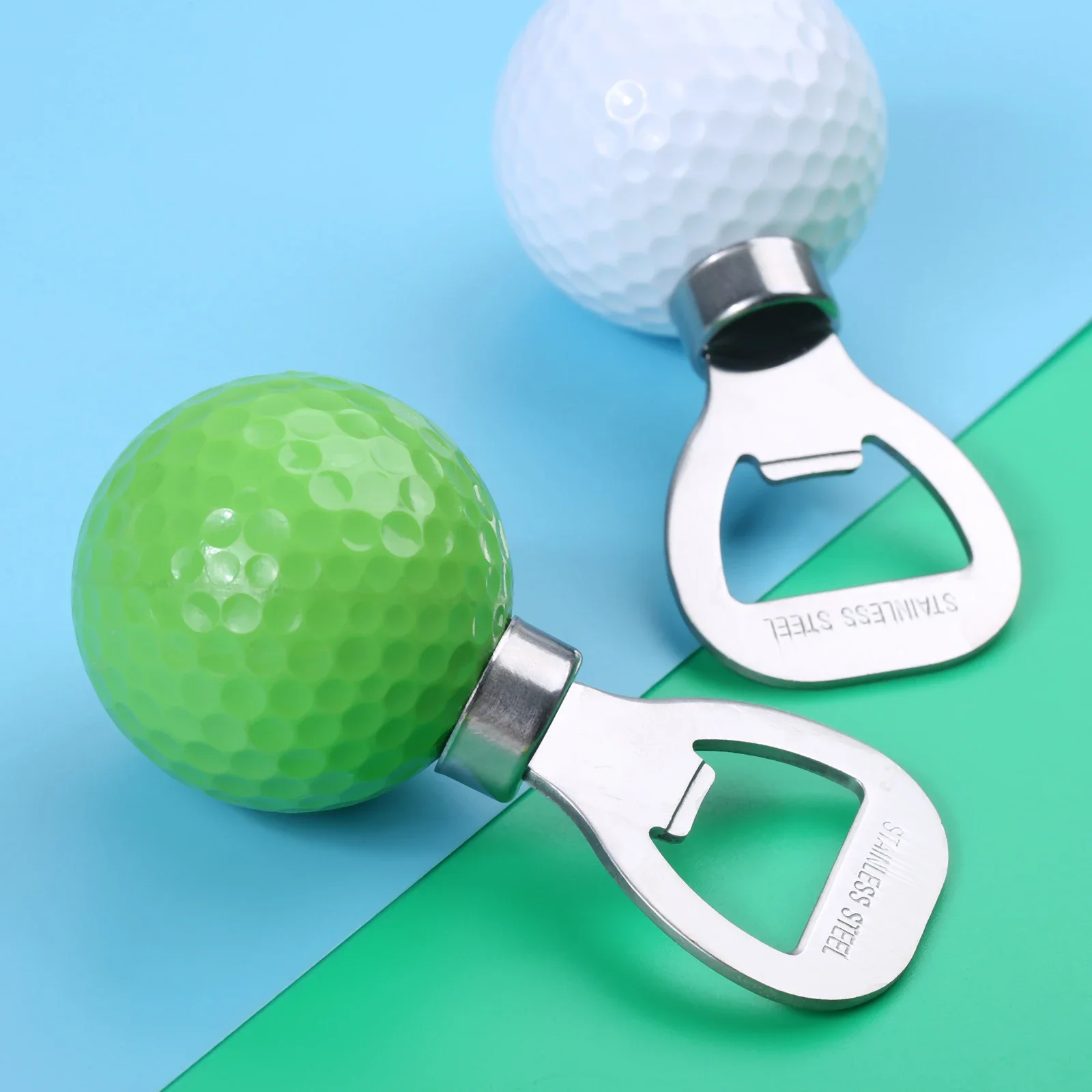 1 Pc Stainless Steel Golf Ball-Shaped Bottle Opener Novelty Corkscrew Wine And Beer Opener Golfer Practice Golf Training Aids 4