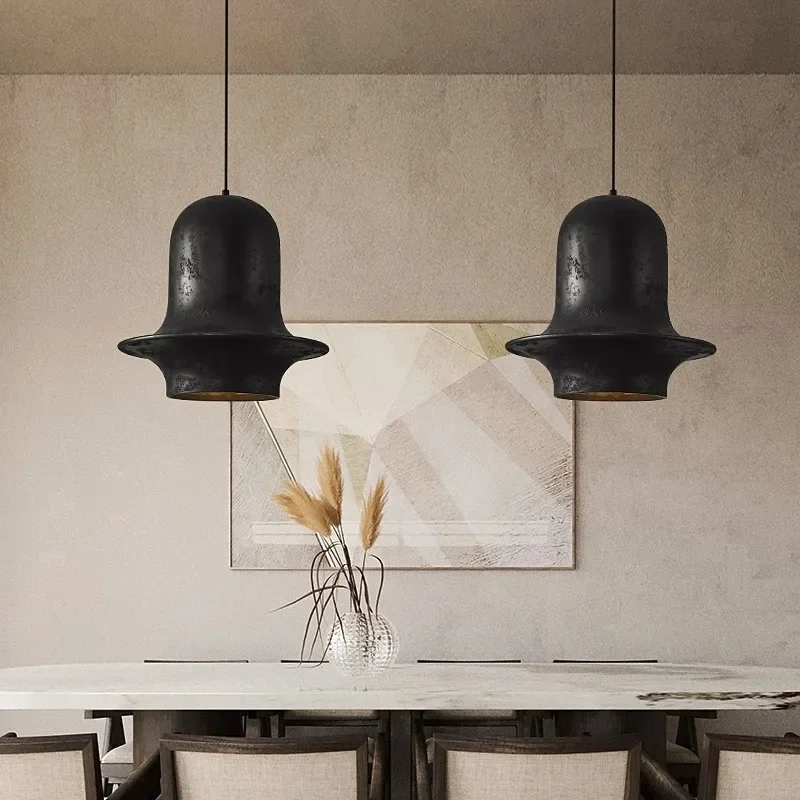 

Japanese Retro Chandelier white Resin Pendant Lights For Bar Home Deco Suspend Cafe Bedroom Designer Pendant lamp