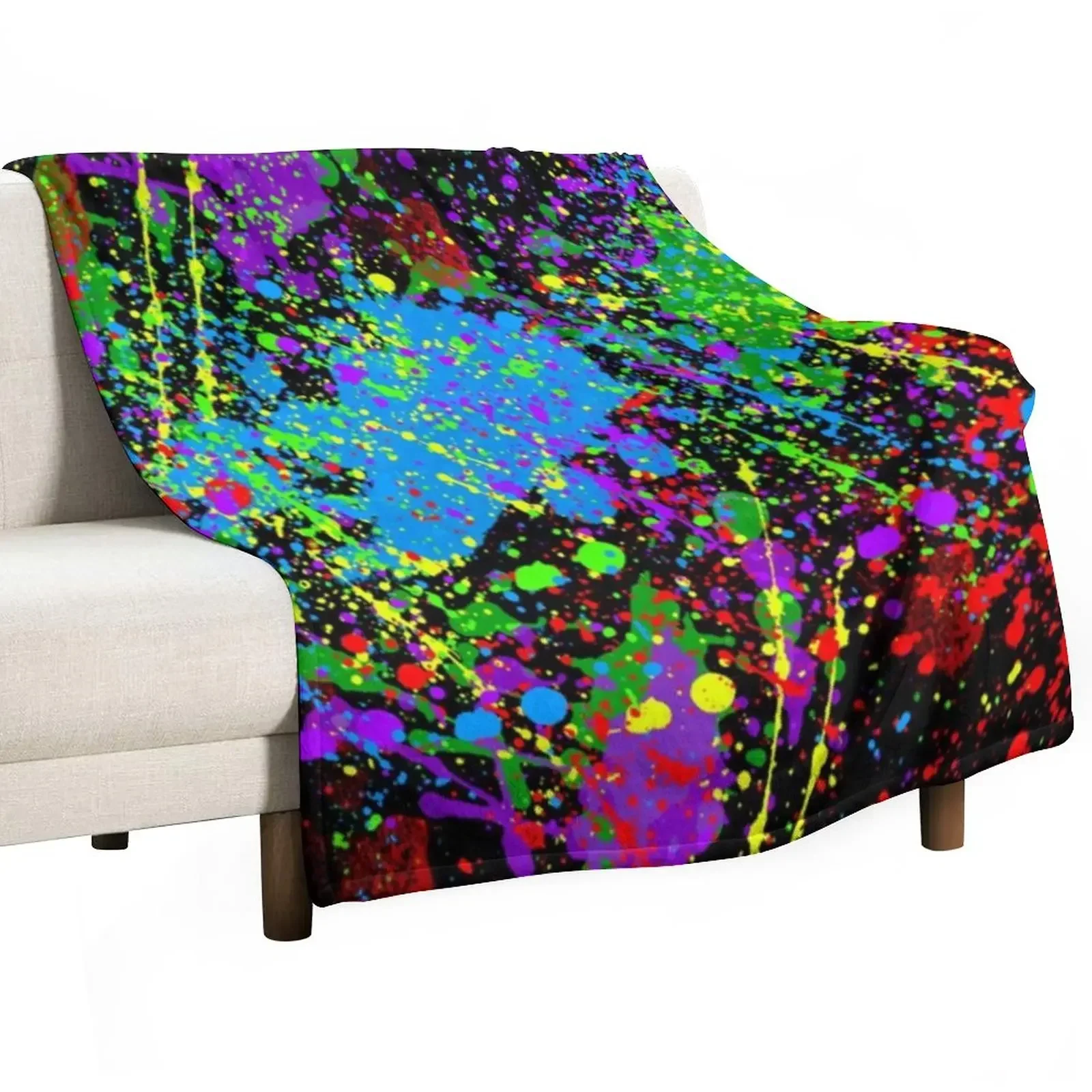 

Splattered Dreams Throw Blanket Beach Custom Bed Fashionable Blankets