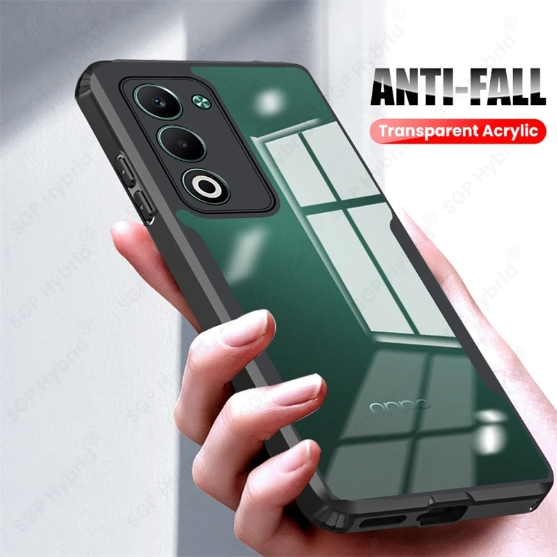 Transparent Acrylic Shockproof Armor Case with TPU Soft Edges