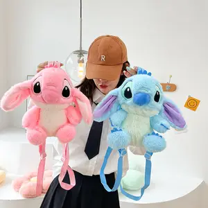 Lilo & Stitch-Bolsa de felpa de Ángel, mochila de peluche de dibujos  animados, regalos de cumpleaños, regalo para un buen amigo, 25cm -  AliExpress