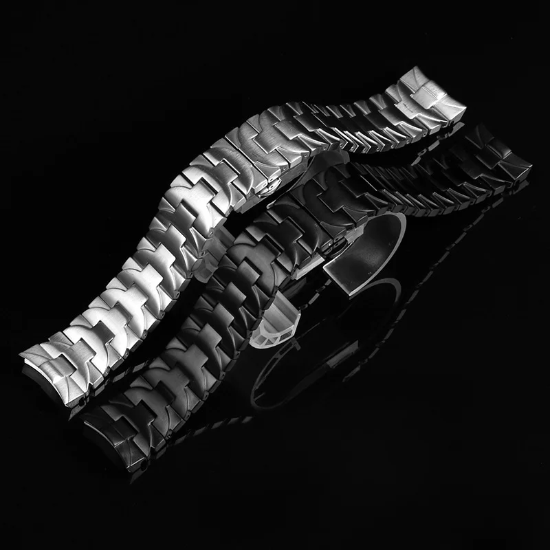 

24MM Watches Accessories Bracelet for Panerai Luminor PAM441 111 Series Beads WatchBandS Steel Strap Men's Steel Strap Watch