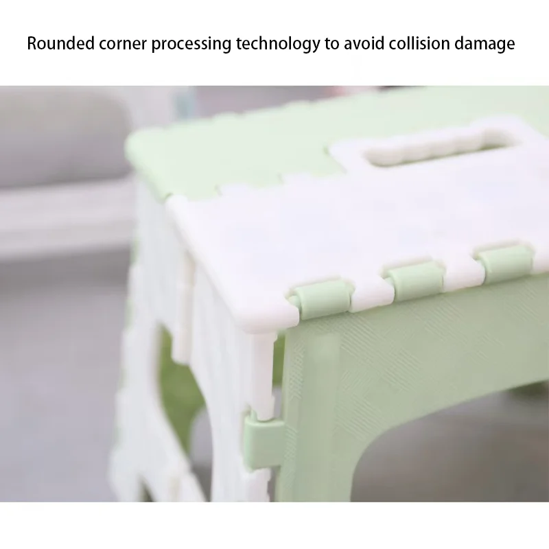 Folding Stool Plastic Bathroom Chair Outdoor Low Stool Portable Handle Camping Folding Minimalist