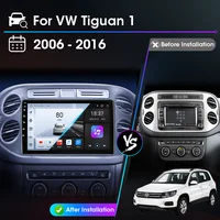 Autoradio Android pour Volkswagen VW Tiguan 1 NF 2006 2008-2012 2013 2014 2015 2016 Carplay Auto lecteur vidéo multimédia stéréo 2