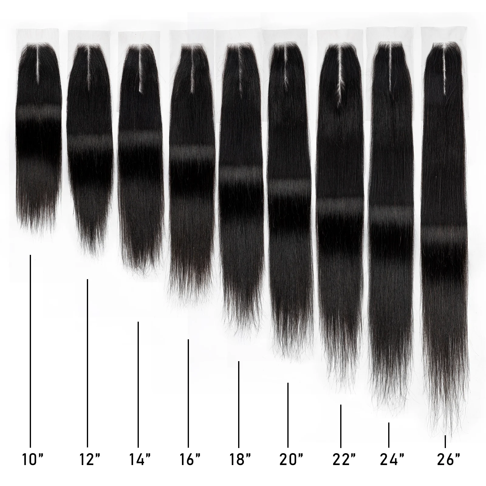 V Beauty Hair Super Big Lace Frontal 13X4 5X5 2X6 Transparent Lace Closure Invisible Melt Skin Raw Human Hair Straight 180%