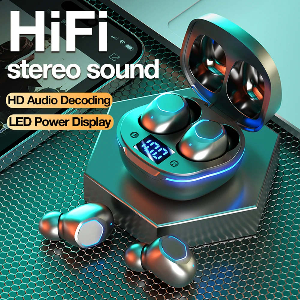 

GENAI M42 Low Latency Gaming Earphones Wireless Headphone Bluetooth Touch Control HiFi Sound Headset Waterproof Earbuds with Mic