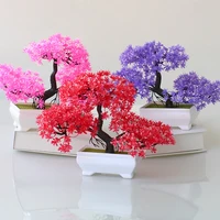 Simulated Plant Tree Bonsai Artificial Plastic Plants Flowers Potted Indoor Hotel Table Decoration Garden Arrangement Ornaments 3