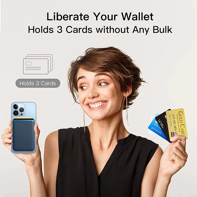 Apple Leather Wallet with MagSafe (Find My), Holds 3 Cards