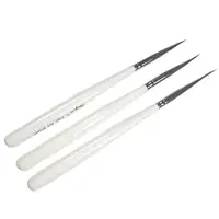 3Pcs Acrylic Nail Art Brush Liner Painting Drawing Pen Manicure Tool Set Kit 2