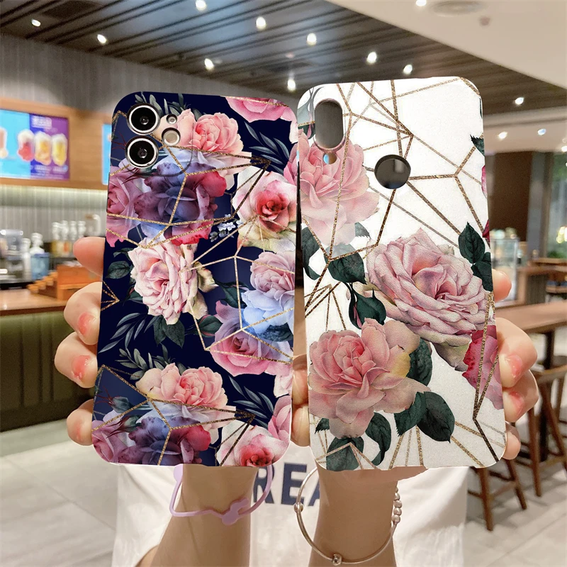 

Flower Painted Case For Motorola Moto Edge 20 S Pro Lite 30 Ultra Fusion Shockproof Anti Shock Skin Silicone Protect Cover Case