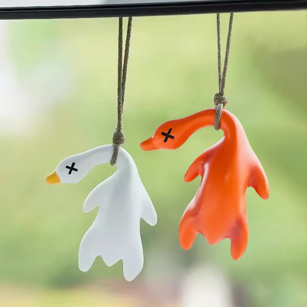 Color Changing Resin Roast Duck Car Pendant Keychain