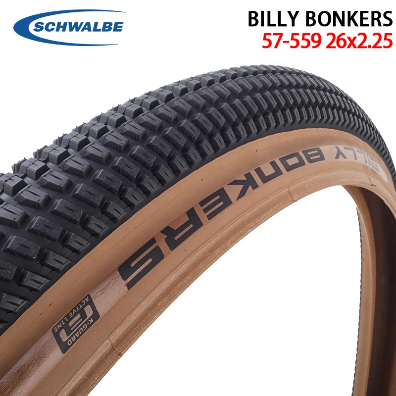Schwalbe Billy Bonkers Active 54-559 - Pneumatico Per Bici 26x2.10, Filo Rigido, MTB/City