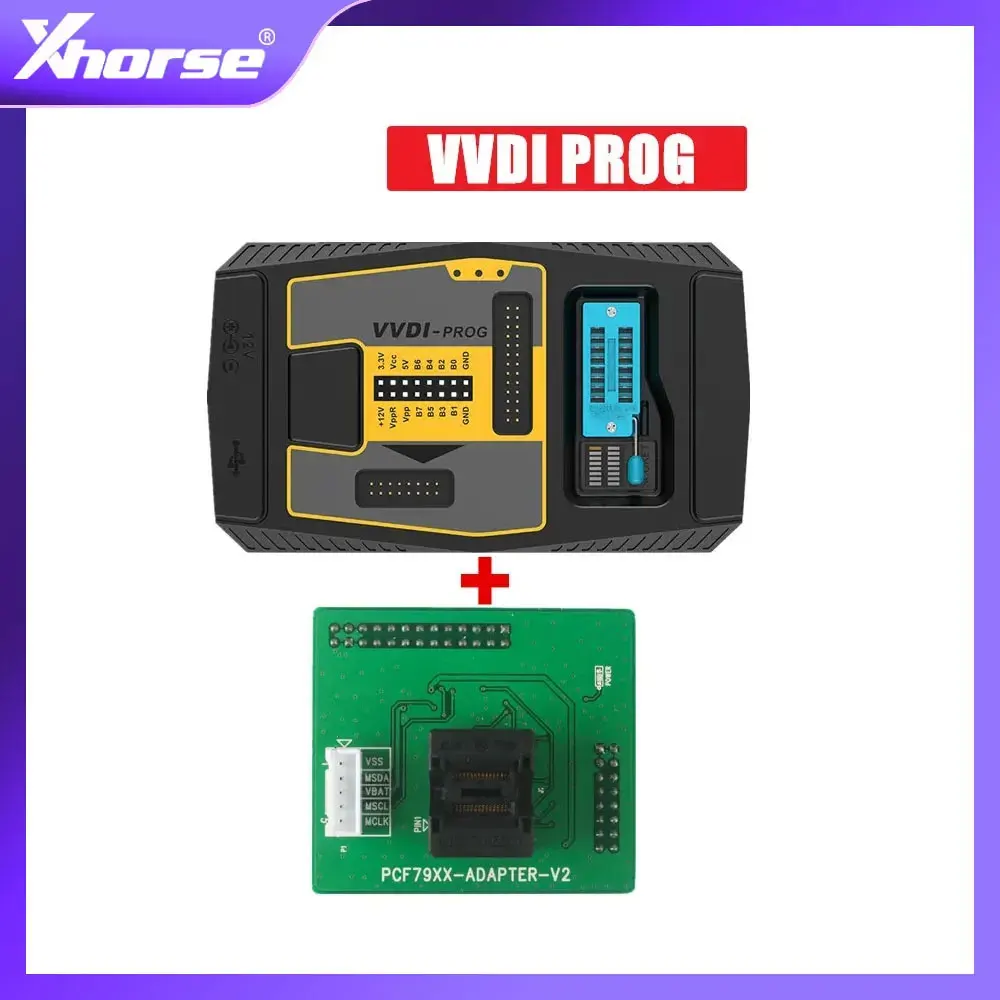 

V5.2.5 Original Xhorse VVDI PROG Programmer VVDI Programmer Key Tool Get Free for BMW ISN Read Function Plus PCF79XX Adapter
