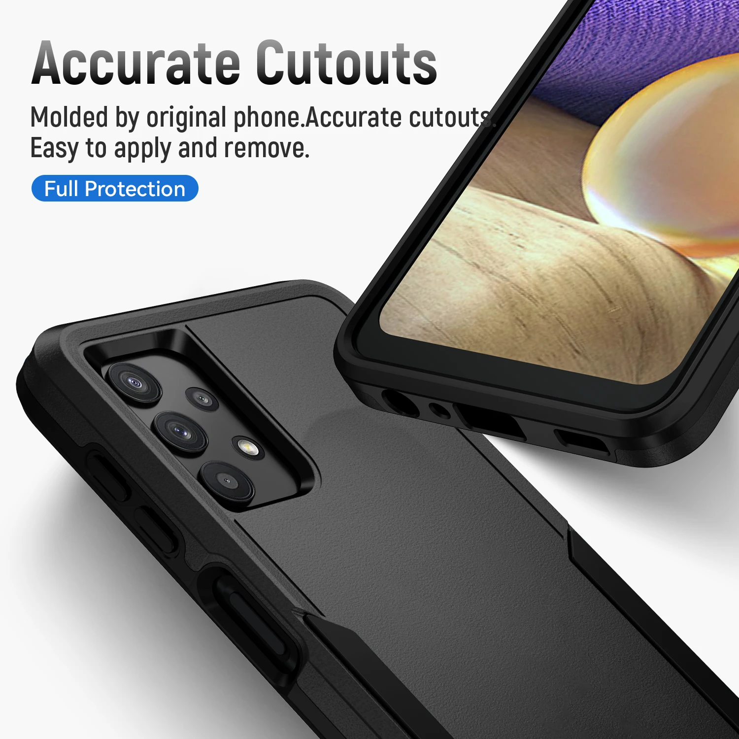 Shockproof Fashion Armor Case - Enhanced Protection and Style