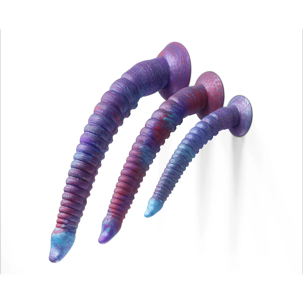super extreme deep anal plug Super Long Anal Plug Huge Monster Dildo Adult Ass Dilator Suction Cup Sex  Toys main image 1