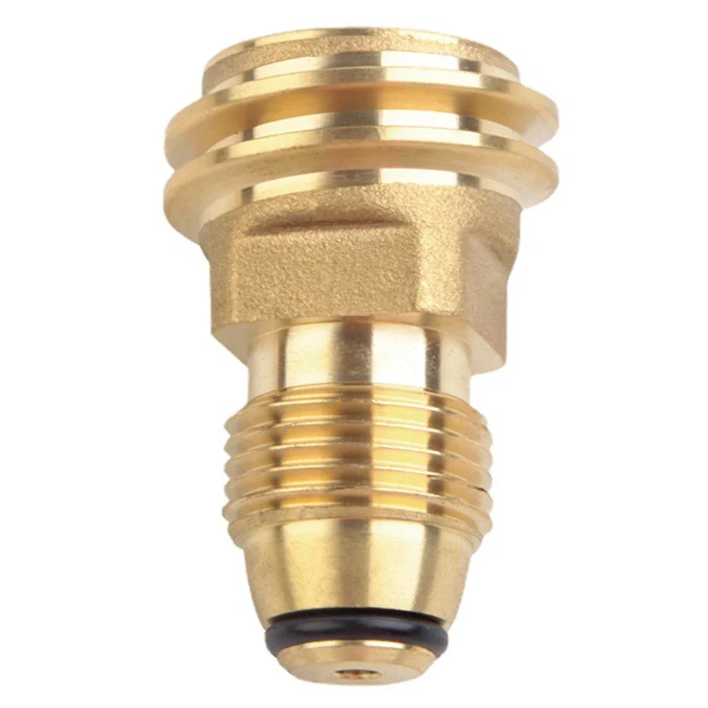 Propane LP TANK POL Service Valve To QCC Outlet Brass Adapter Part Camping Outdoor Propane Inflation Connector Gas Stove Adapter propane connector adapter gas cylinder adapter