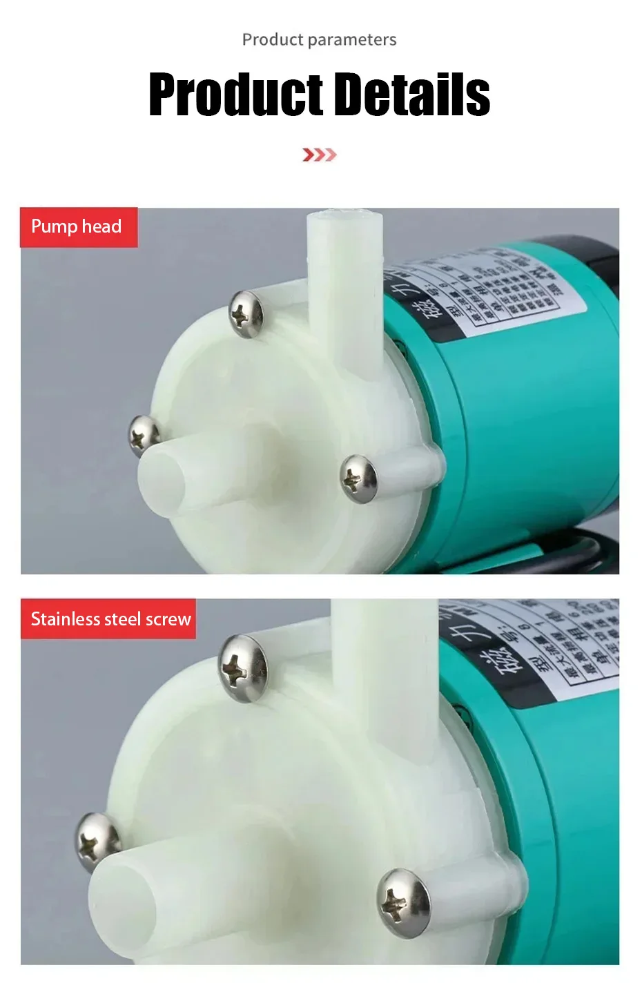Mini Magnetic Water Pump Chemical Resistant Magnetic Drive Circulation Water Pum