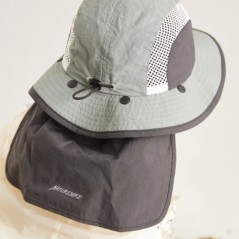 Naturehike Children's Mesh Sun-Proof Bucket Hat Summer Outdoor Leisure Wide Brim Sunshade Beach Hat