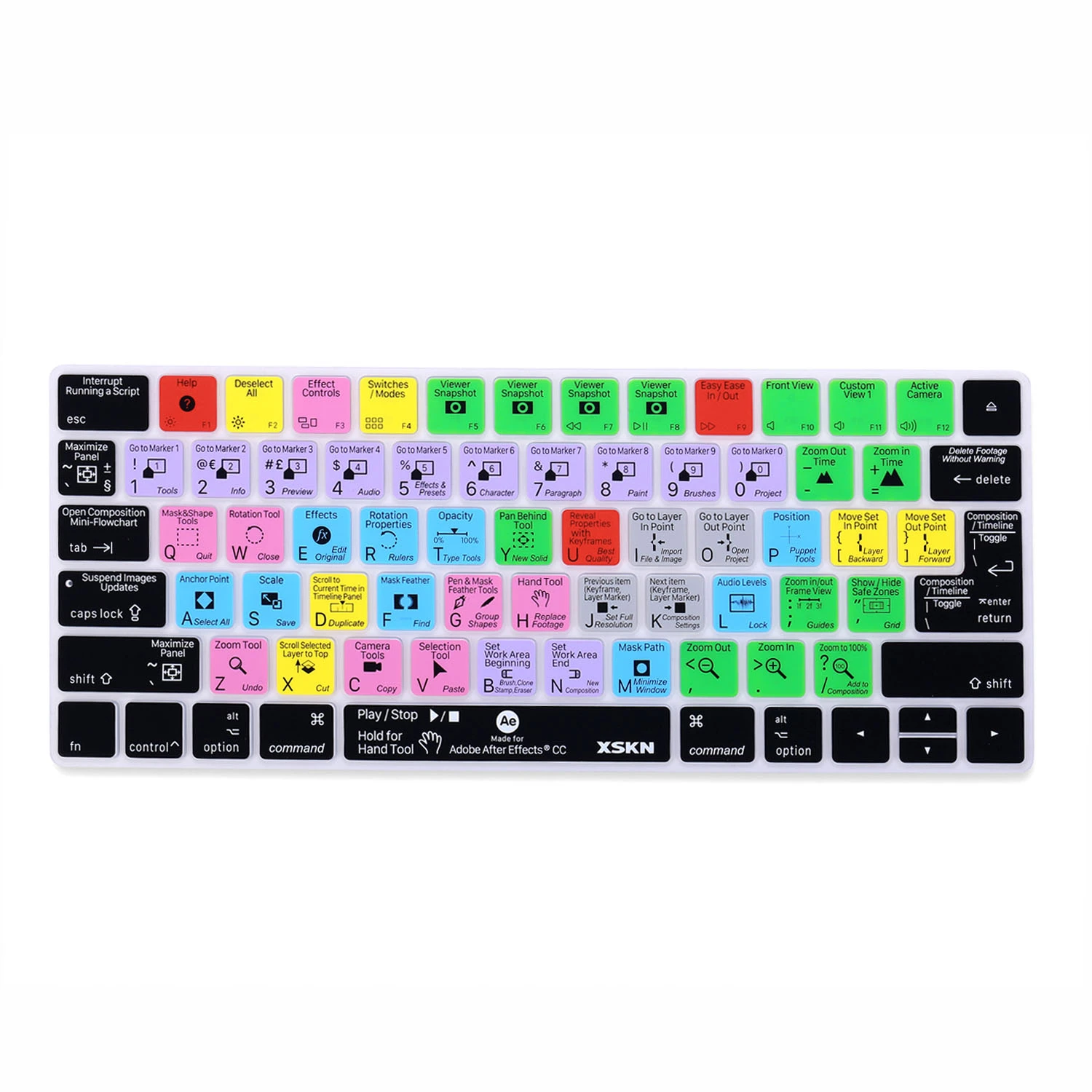 XSKN Adobe After Effects Shortcut Hotkeys Silicone Keyboard Cover Skin for  Apple iMac Magic Keyboard (MLA22LL/A, MLA22B/A)|keyboard cover  skin|silicone keyboard coverkeyboard cover - AliExpress