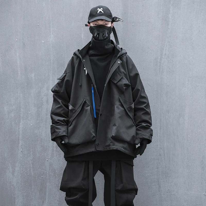 11 BYBB'S DARK 2022 Techwear Jackets Tactical Hooded Windbreaker Streetwear Cargo Function Jacket Fashion Coats Outwear WB590 5