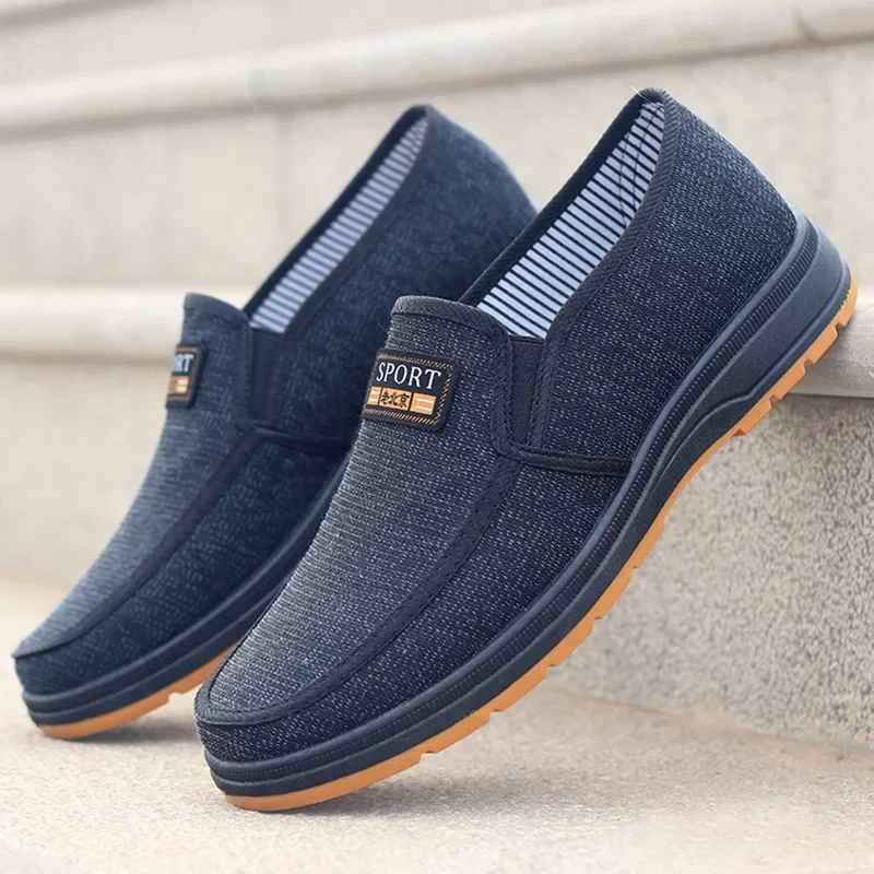 Hot selling men's sports shoes for spring and summer 2024, casual old Beijing walking shoes, breathable men's cloth shoes
