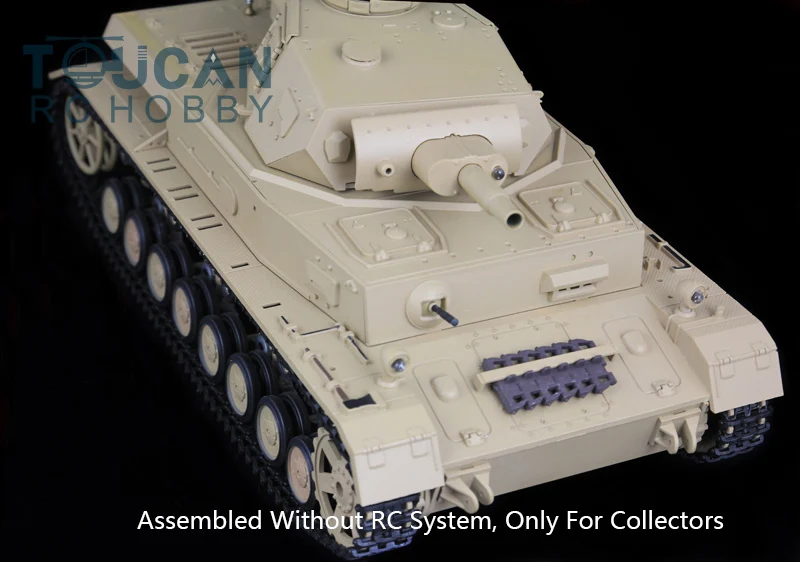1/16 Heng Long Plastic German IV F Static Tank Model 3858 without Gearbox Radio Toys Gift 4