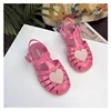 Mini Melissa Girl Brazi Summer Jelly Shoes Little Baby Toddler Fashion Love Heart Soft Sole Roma Sandals Kids Anti-Slip Valentin 3
