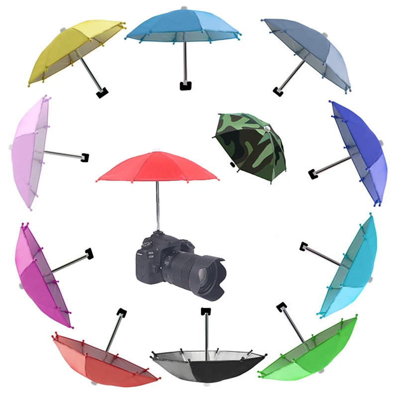 1PC DSLR Camera Umbrella Hot Shoe Cover Sunshade Rainy Holder For Camera Mirrorless Phone Photography Accessory