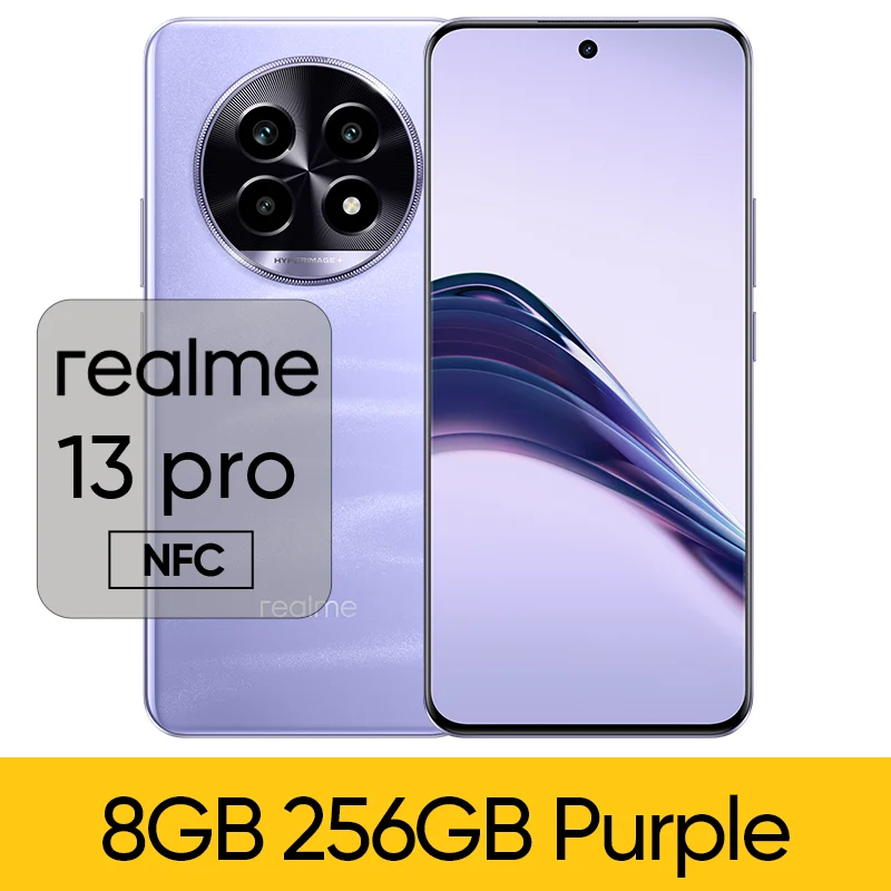 thumbnail image 1 of [Estreno mundial] Realme 13 Pro Smartphone Snapdragon 7s Gen 2 5G Chipset Sony LYT-600 OIS Cámara Pantalla curva de 120 Hz Imágenes con IA, 1 of 5