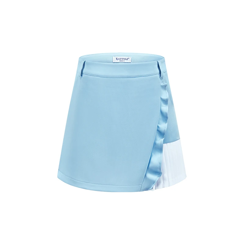 TTYGJ Golf clothing women's new A-line short skirt summer breathable pleated anti glare lining tennis skirt