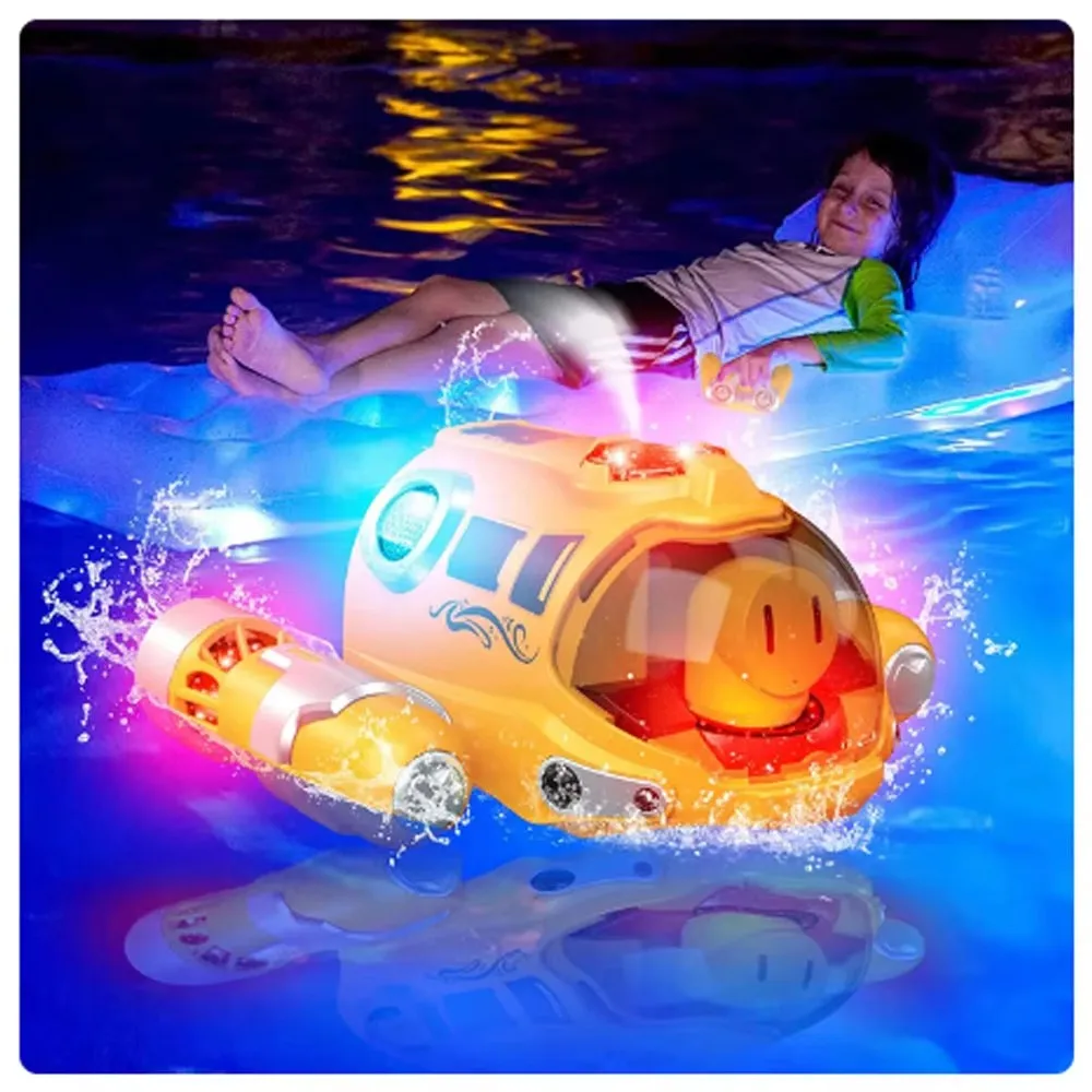 RC Submarine Swimming Pool Water Game Toy for Children Radio Control Boat Birthday Christmas Gifts for Kids Bath