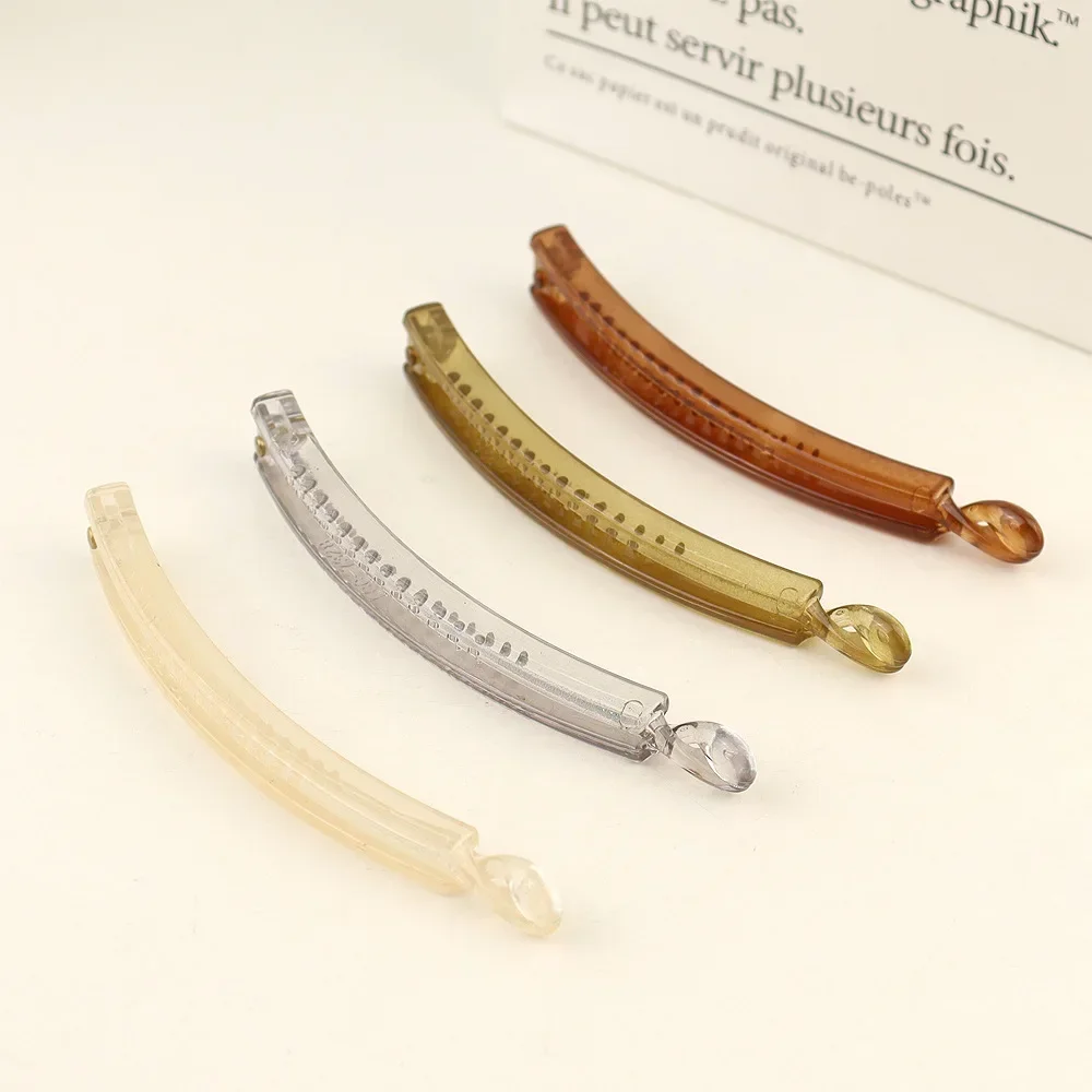 Hair Clips Hair Accessories Acrylic Simple Banana Clip Korean Women Back Head Ponytail Clip