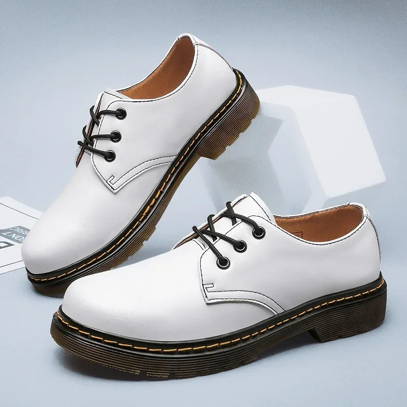 British Style Outdoor Safety Shoes Thick Bottom Oxford Shoes Lace Up Beef Tendon Outsole Work Casual safety shoes mens shoes