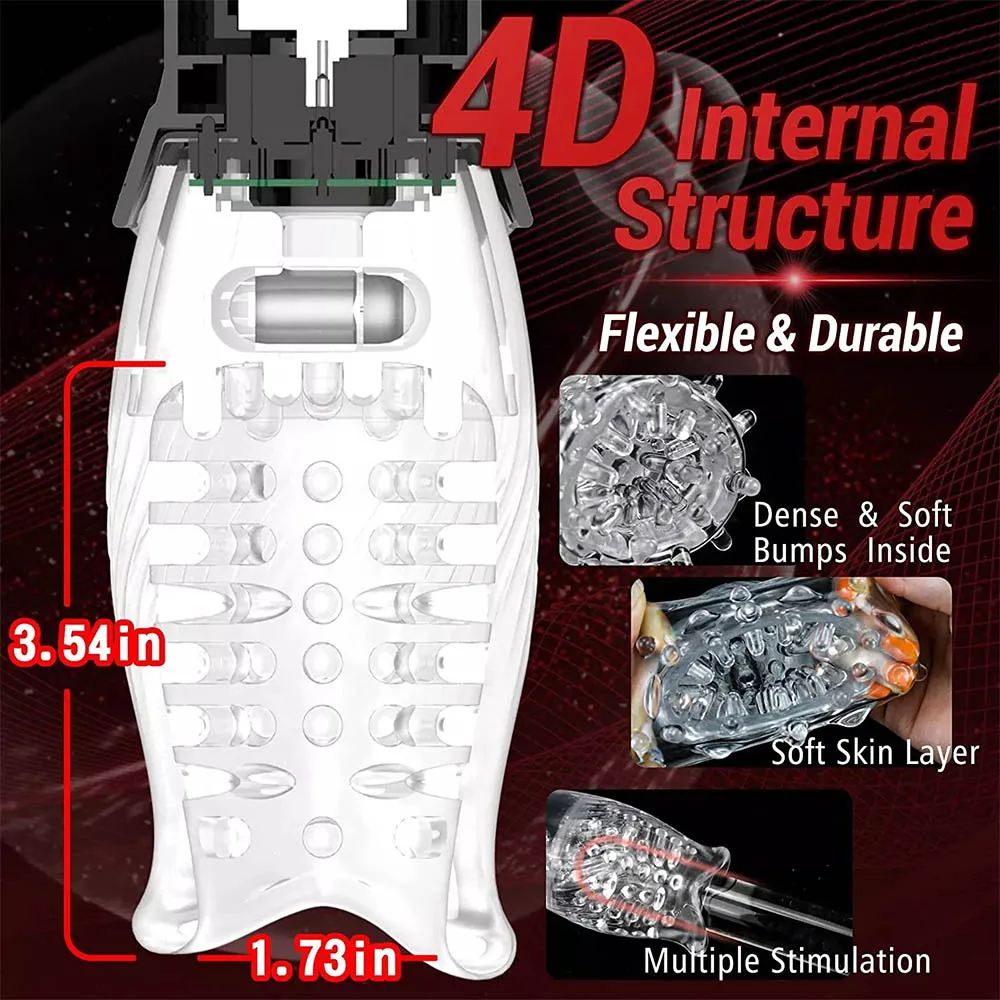 Automatic Rotating Vibrating Male Masturbator Vibration Penis Pump Trainer Masturbation Cup Adult Sex Toys for Men Adults Toys - Image 6