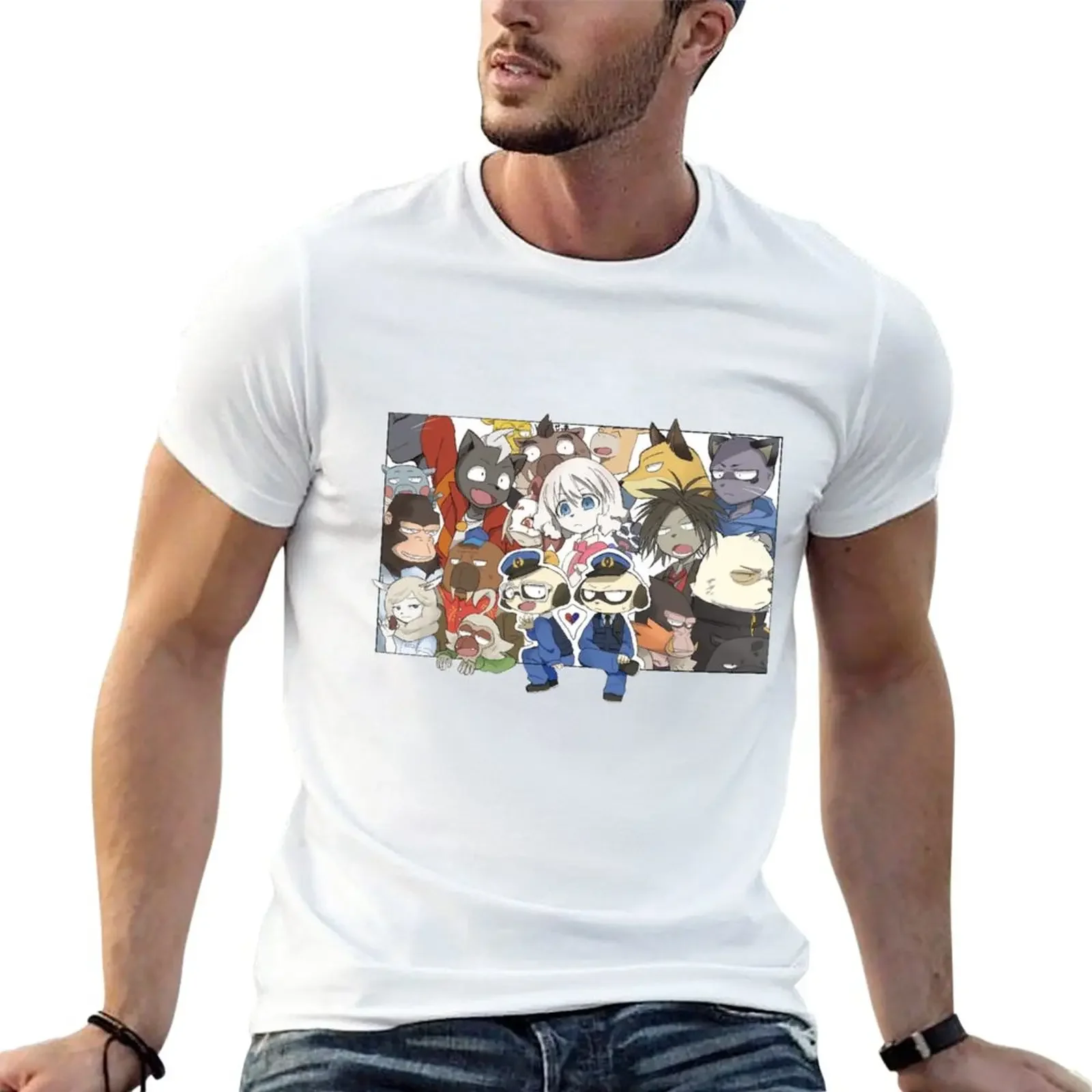 

All characters design ! Odd Taxi painting T-Shirt tops anime clothes sweat shirt tshirts for men