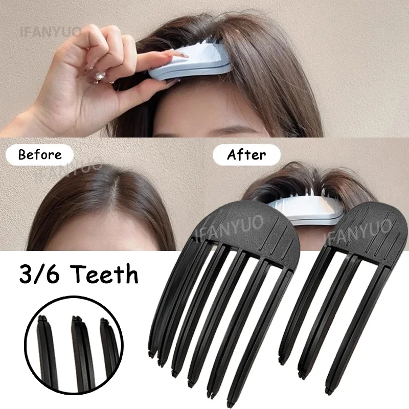 3/6Teeth Hair Roots Volumizing Hair Clips Women Curling Bangs Fixed Shape Hairpin Wind Sculpting Combs High-arched Styling Tool hair clips hair accessories