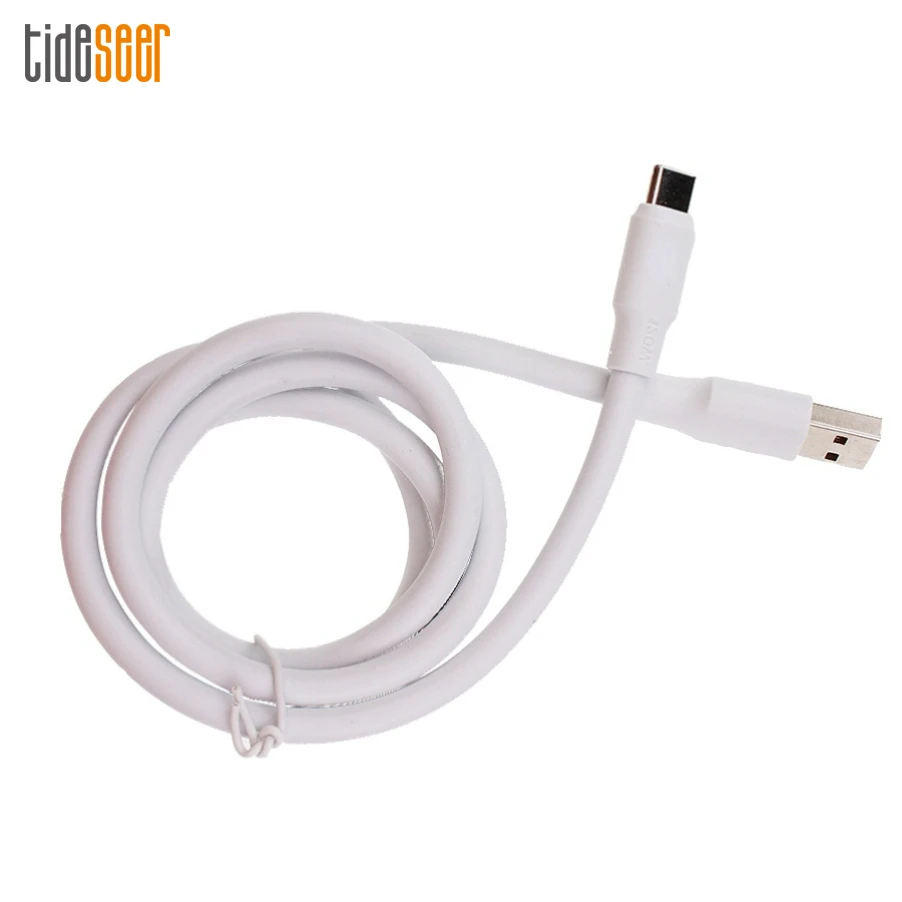 

300 шт. 1 м 120 Вт ТПЭ телефонный кабель Быстрая зарядка Micro USB Type C кабели передачи данных для iPhone Xiaomi Huawei 8-контактный зарядный шнур Type-C