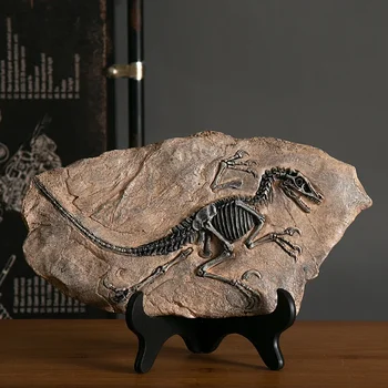 Décoration artisanale créative en résine fossile de dinosaure, Statue d'animal rétro Miniature, décoration intérieure de salon, Souvenir, cadeau de maison 1