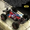 4WD 1/16 Scale 60KM/H All Terrain Off Road RC Car 2.4 Speed Adjust LED Highlight High Speed Drift Remote Control Truck Car Model 6