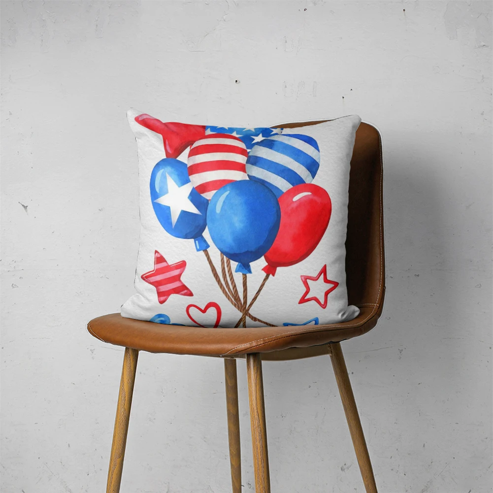 

4TH OF JULY PILLOW 109 Customizable Bedroom Bed Sofa Hotel Car Lumbar Pillow Fashion Decorative Cover