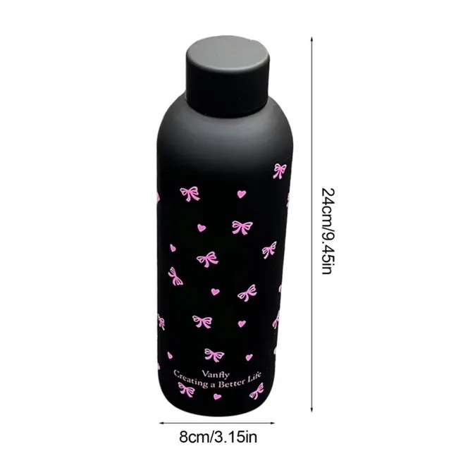 500ML Insulated Cup with Bow Tie Sausage Dog Pattern, Dual Wall Car Mug, Small Mouth Stainless Steel Travel Thermos Bottle 6