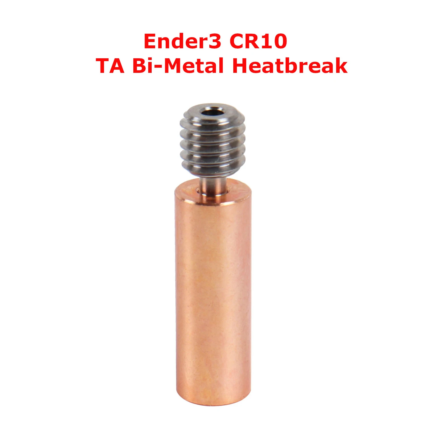 

Blurolls Ender3 CR10 Titanium Alloy Bi-Metal Heatbreak 27.5MM Length M6 Thread For ENDER 5/3 CR-10S 1.75MM Filament Smooth Break