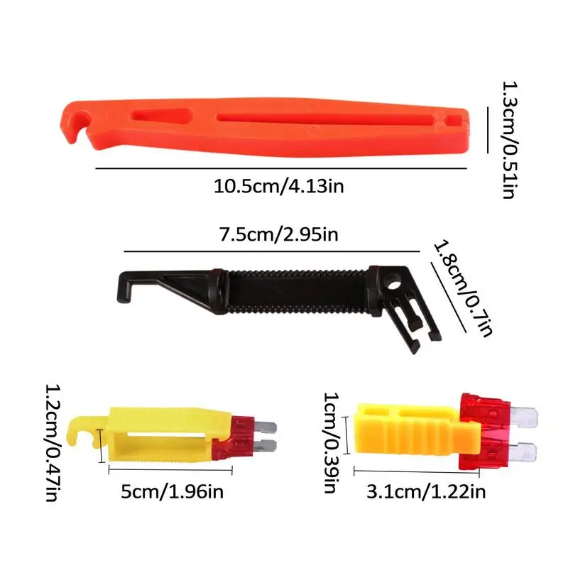 4Pcs Car Fuse Puller Clip Auto Fuse Extractor Removal Tool Plastic Auto Fuses Box Plier Tweezers Installation Tool For Car Truck