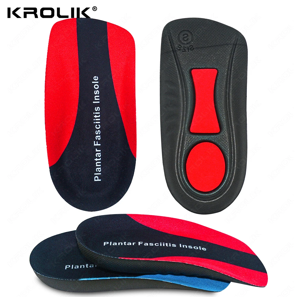 3/4 Orthopedic Insoles Premium Arch Support Shoe Pads for Plantar Fascia Over-Pronation Women Men Orthopedic Foot Spur Pain Insert shoe insoles