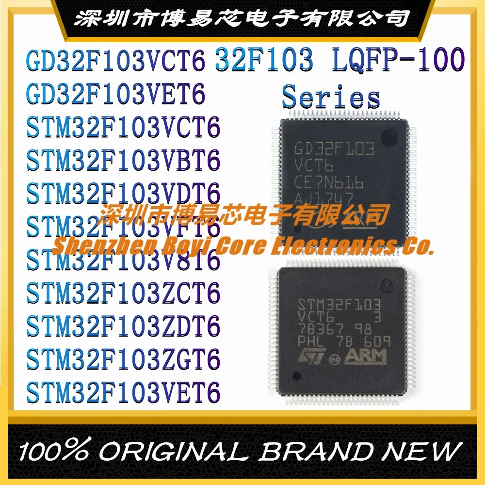 GD32F 103VCT6 103VET6 STM32F103VCT6 STM32F103VBT6 STM32F103VDT6 STM32F 103VFT6 103V8T6 103ZCT6 103ZDT6 103ZGT6 STM32F103VET6 MCU gd32f207zct6 gd32f207zgt6 gd32f207zkt6 gd32f303zet6 gd32f 303zgt6 303zkt6 407zet6 407zkt6 450zet6 450zgt6 450zit6 450zkt6 qfp144