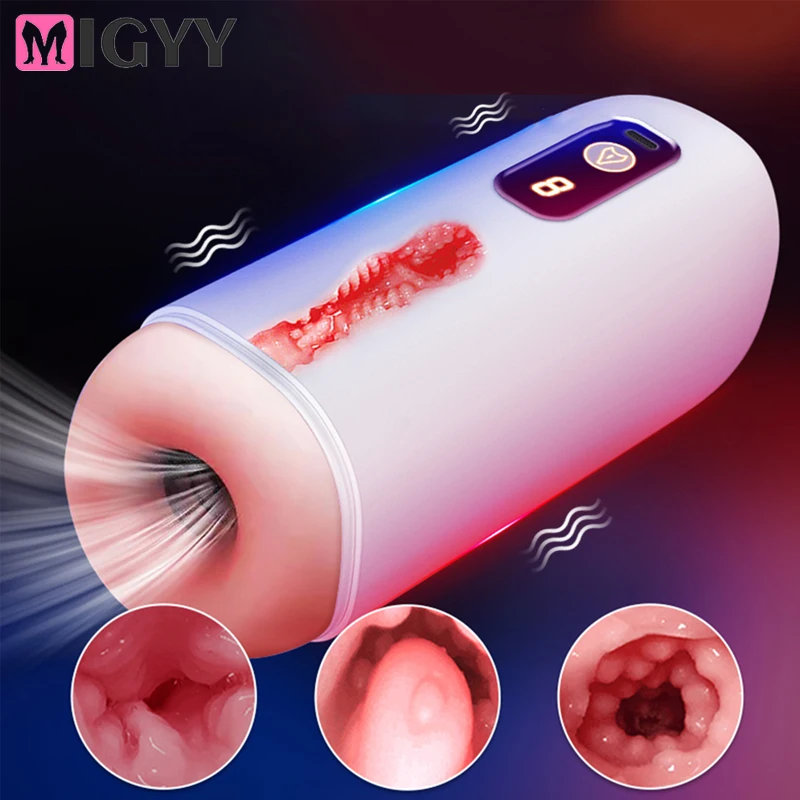 Lebensechte Männliche Blowjob Masturbator Vagina Vibrator Saugen Flugzeug Tasse Sex Maschine Tasche Pusssy Aussprache Erwachsene Für Mann Spielzeug 1