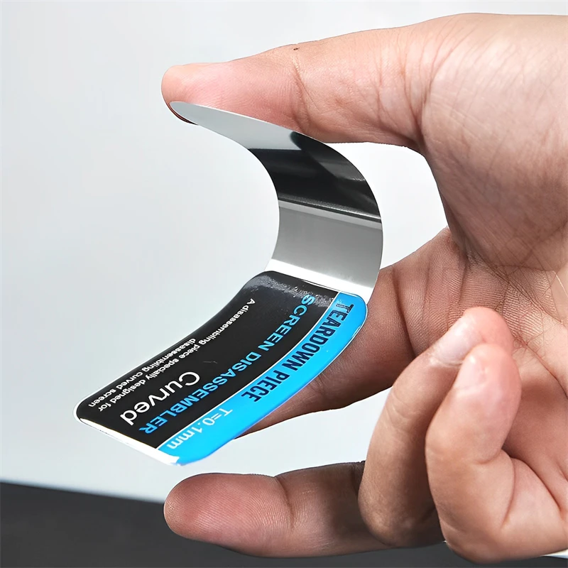 Mobile Phone Curved LCD Screen Spudger Opening Pry Card Tools Ultra Thin Flexible Mobile Phone Disassemble Steel Metal 1-5Pcs