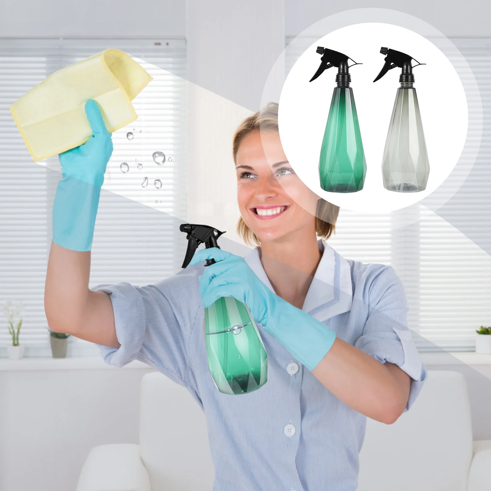 

2 Pcs Hair Spray Bottle Multipurpose Mist Bottles Filling Liquid Sprayer Plastic